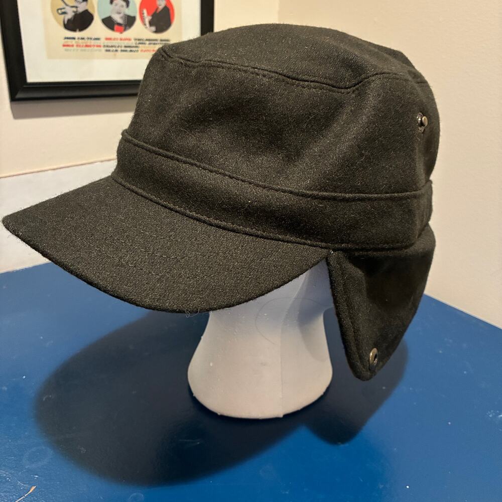 Sunday Afternoon Dark Green Wool Blend Ear Flap Hunting Hat Size L Outdoors